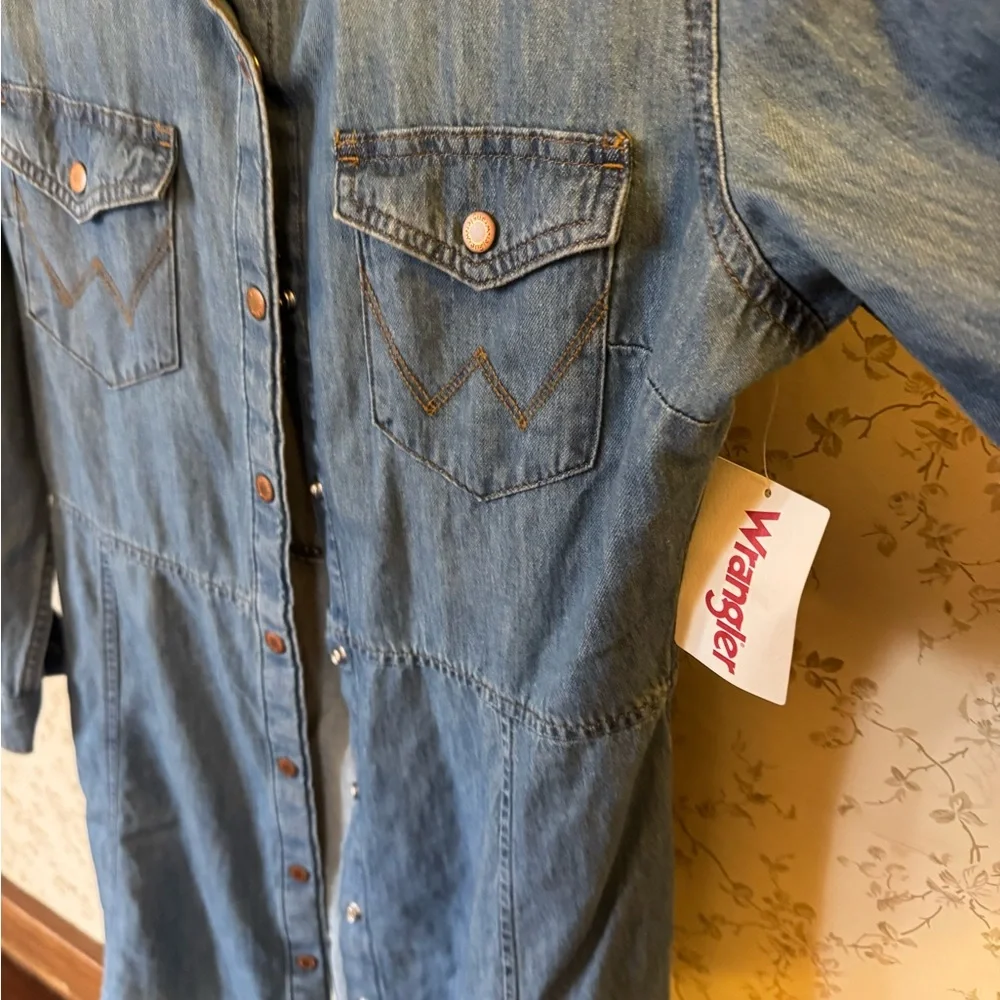 Wrangler Light Blue Denim Dress - Picture 3 of 4